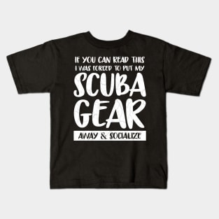 Funny Scuba Diving TShirt Diver Gift Scuba Gear Dive Flag Kids T-Shirt